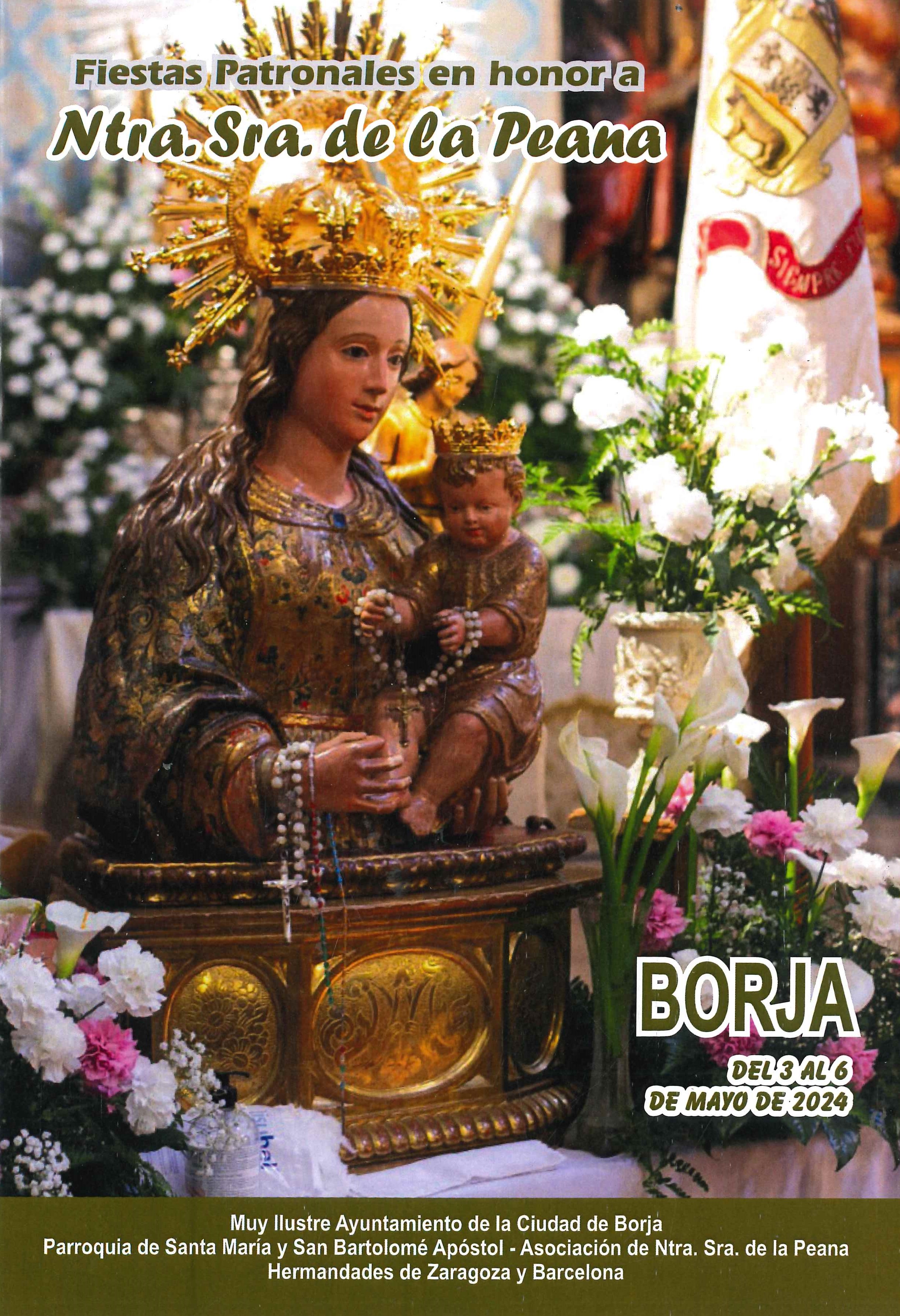 Fiestas patronales en honor a Nuestra Señora de la Peana 2024 Borja